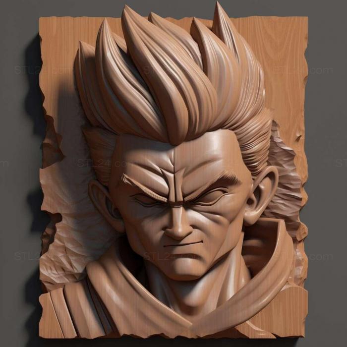 Characters (st Gohan 1, HERO_2989) 3D models for cnc